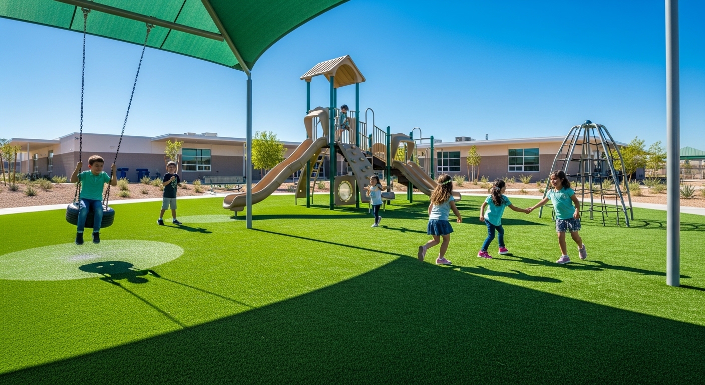 Playground Turf Installation in Las Vegas