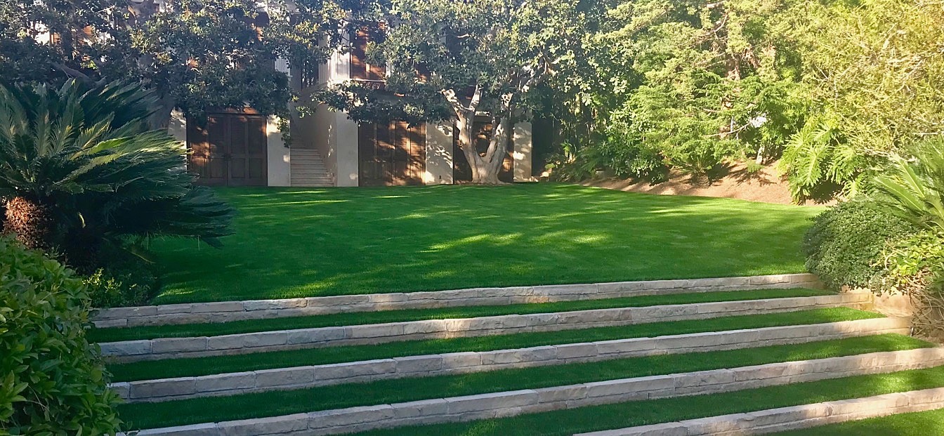 North Las Vegas commercial-grade turf installation closeup