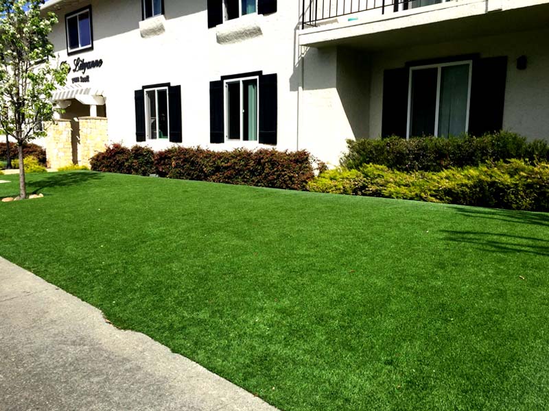 Lush synthetic grass installation in Summerlin NV